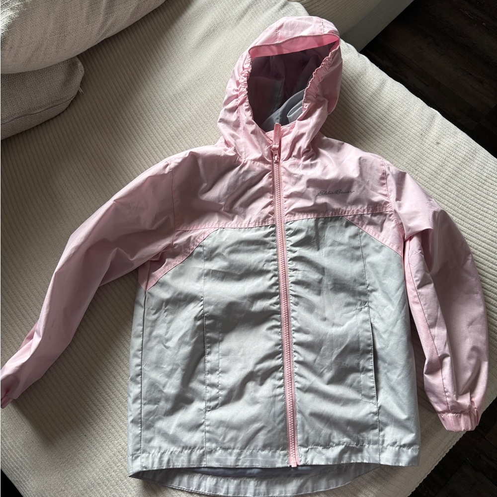Eddie Bauer Kids Raincoat in Pink and Gray